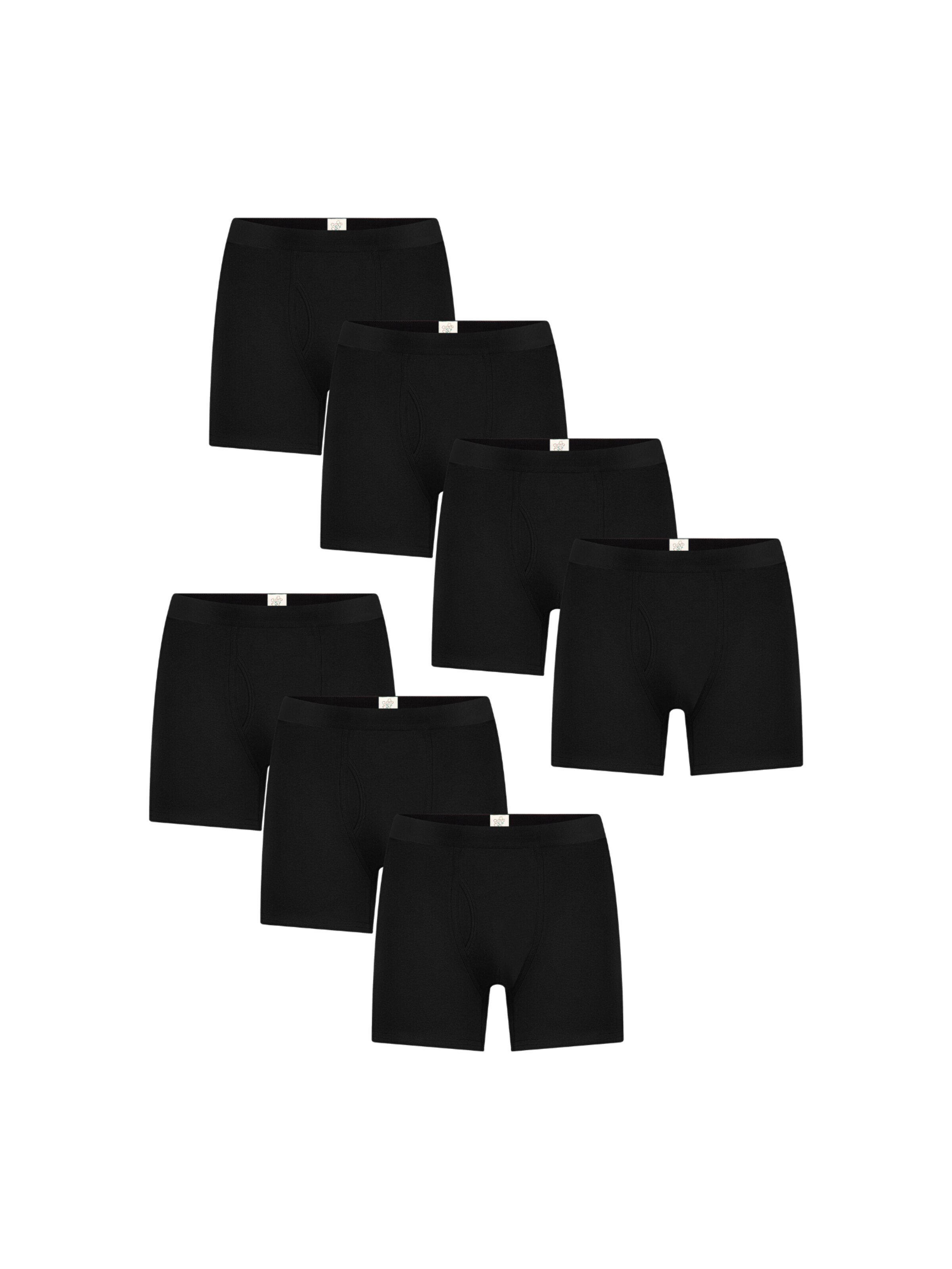 Albero Natur Boxer shorts '7er-Pack Herren Bio-Baumwoll Boxershorts' in Black: front