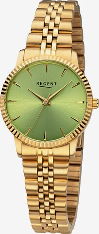 REGENT Analog Watch in Gold: front