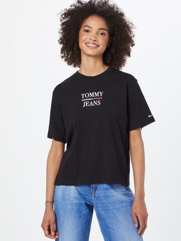 Tommy Jeans Tričko – černá: přední strana