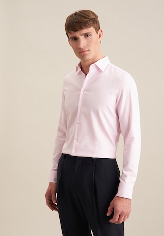SEIDENSTICKER Slim fit Zakelijk overhemd in Roze: voorkant