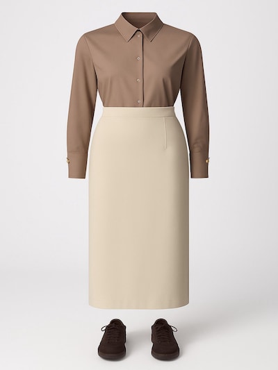 Touche Prive Skirt in 36 in Grey, Item view