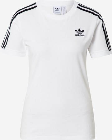 ADIDAS ORIGINALS Shirt 'Adicolor Classics 3-Stripes' in Wit: voorkant