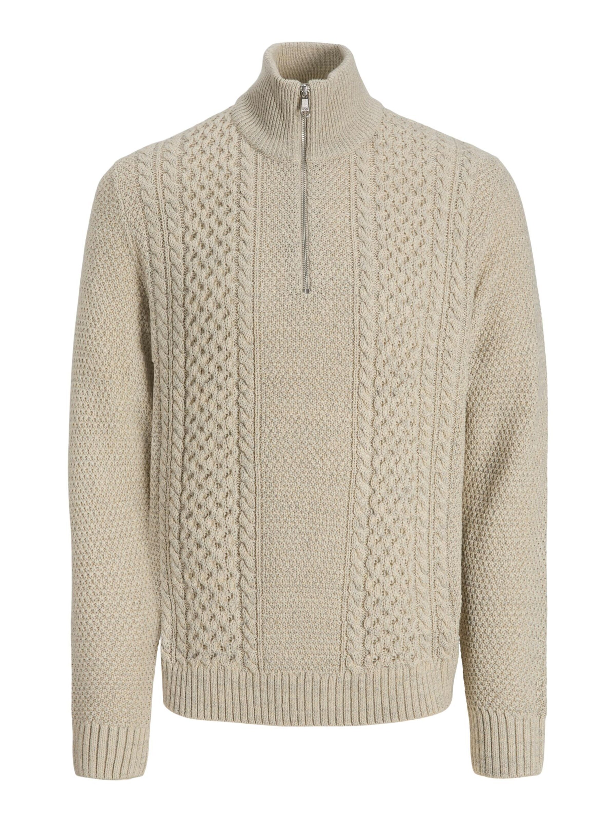 balta JACK & JONES Megztinis 'JJPaul': priekis