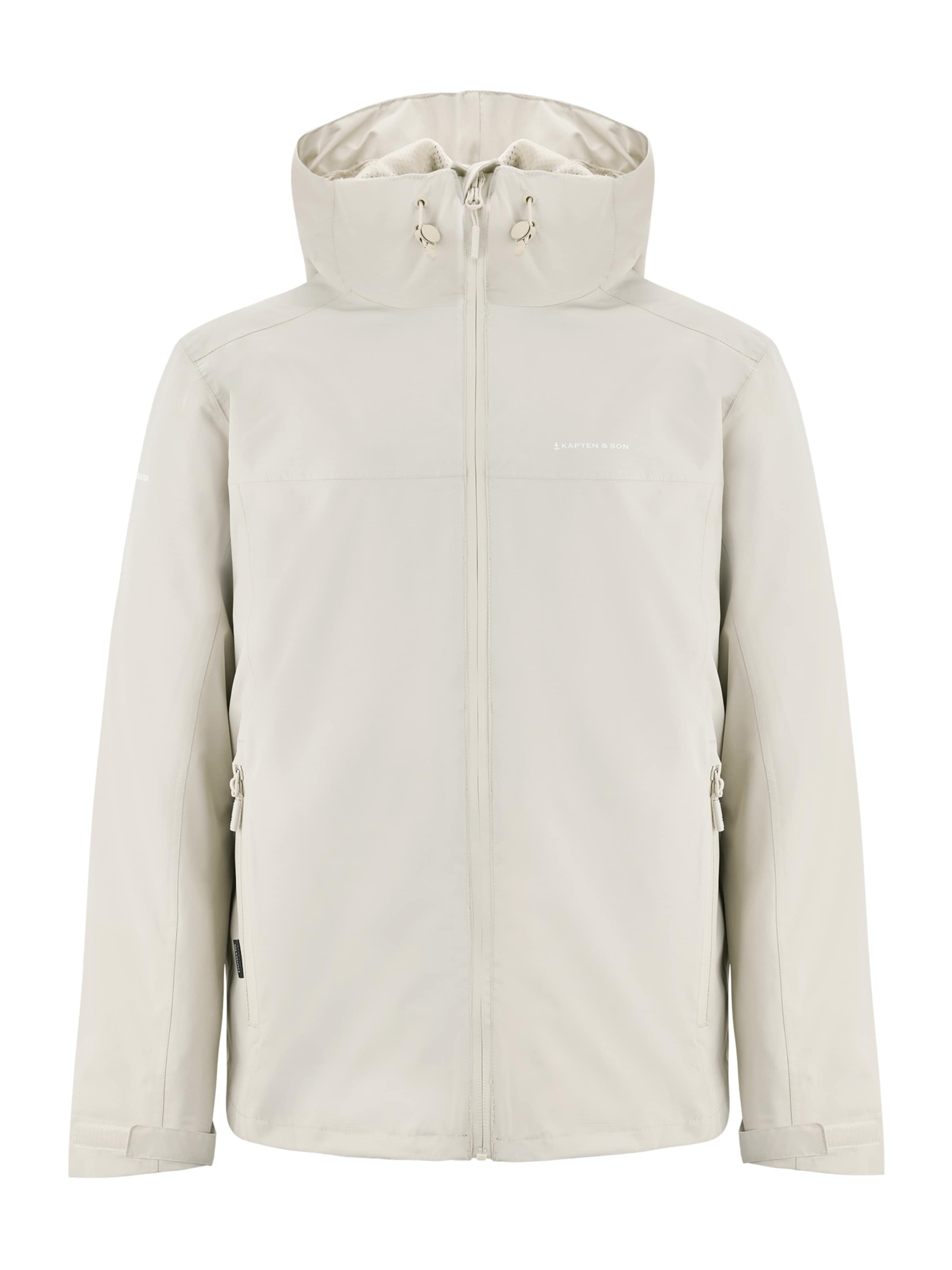 Kapten & Son Λειτουργικό μπουφάν 'Everyday 3in1 Jacket' σε μπεζ: μπροστά