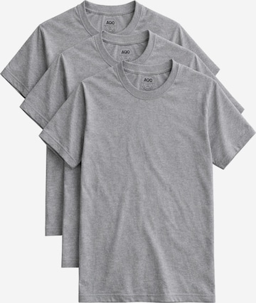 A Question Of (AQO) Shirt '3 Pack Anders Tee' in Grijs: voorkant