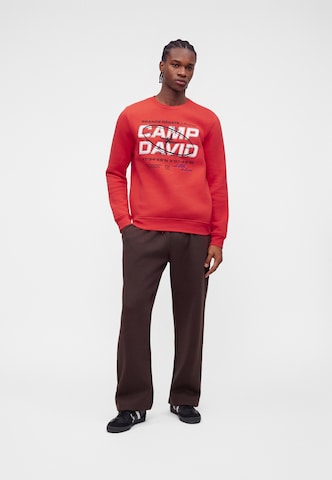 CAMP DAVID Sweatshirt in Orange