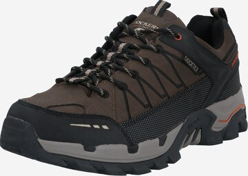 Dockers by Gerli Athletic Lace-Up Shoes in Brown: front