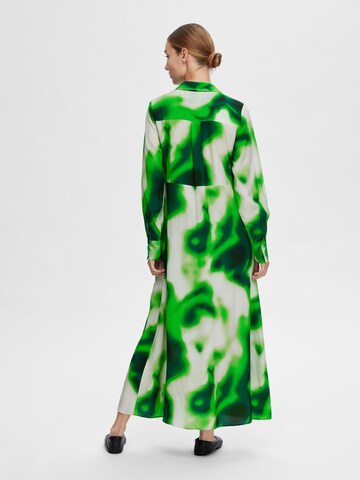 Robe-chemise SELECTED FEMME en vert