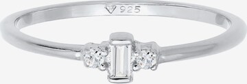 ELLI PREMIUM Ring Edelstein Ring, Verlobungsring in Silber