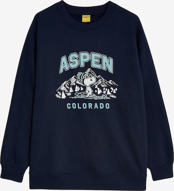 Sweat-shirt 'Snoopy' Marks & Spencer en bleu : devant