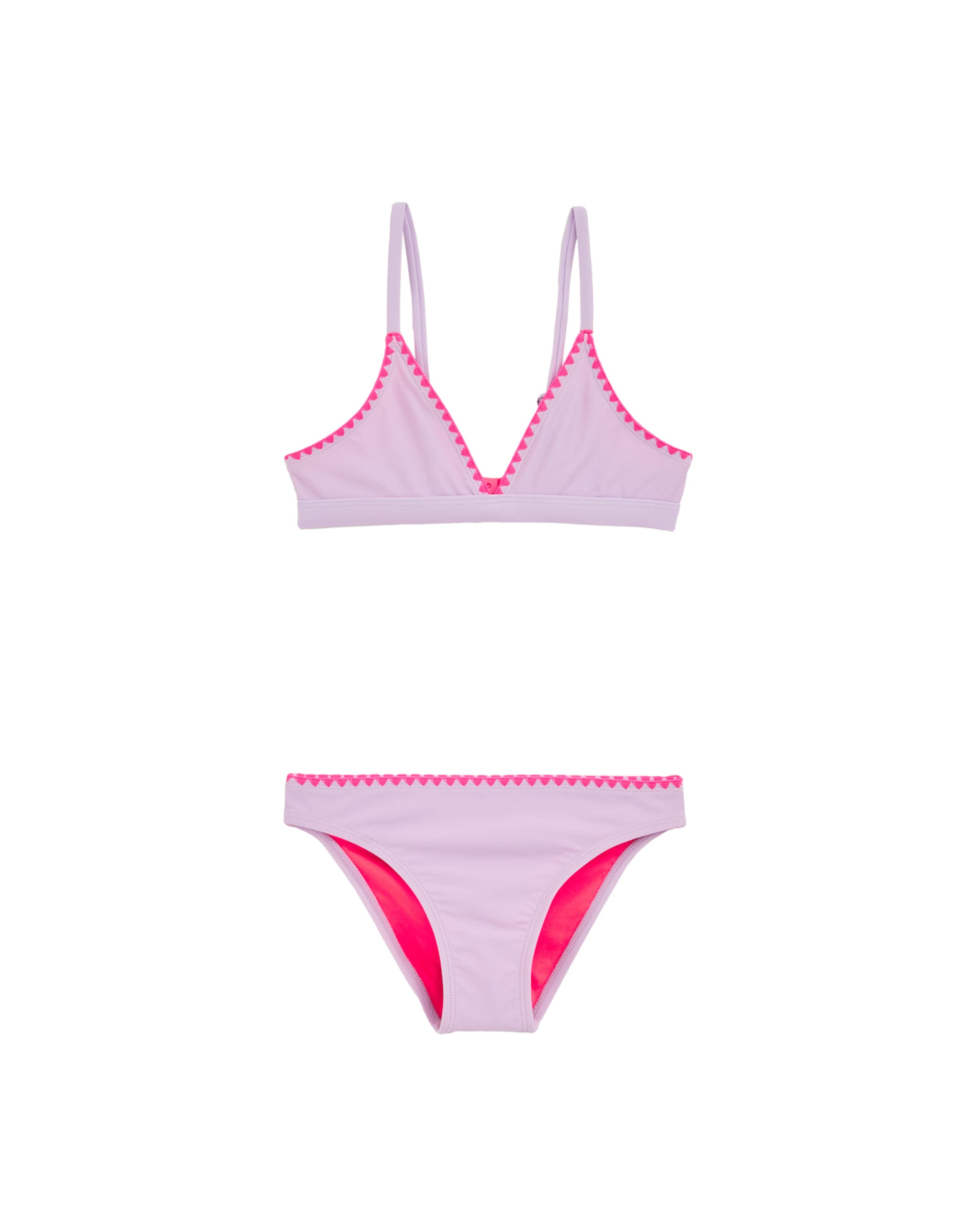 WE Fashion Háromszög Bikini - lila: elől