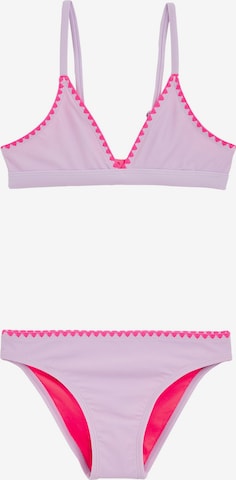 purpurinė WE Fashion Trikampė Bikinis: priekis