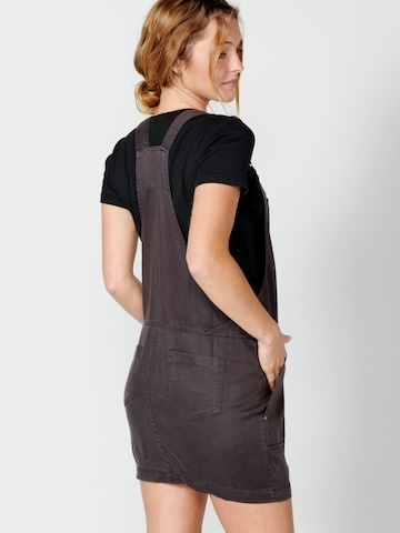 KOROSHI Dungaree skirt in Black