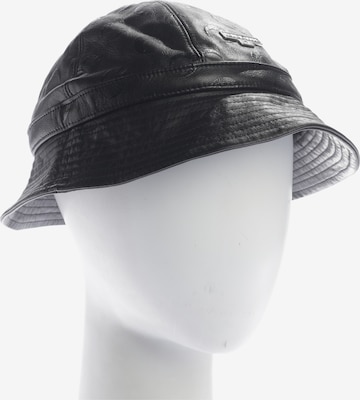 Marine Serre Mütze M in Schwarz: Vorderseite