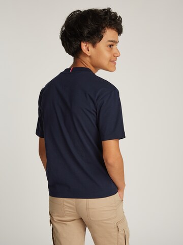 TOMMY HILFIGER Majica 'FLAG FUN TEE SS' | modra barva