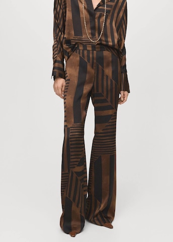 MANGO Wide Leg Hose 'Trini' in Braun: Vorderseite