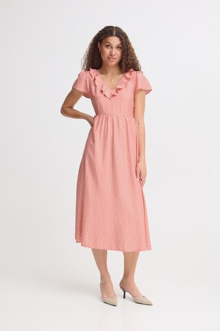 ICHI - Vestido en rosa: frente