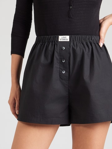 LOVE Stories Normální Kalhoty 'JAMES' – černá