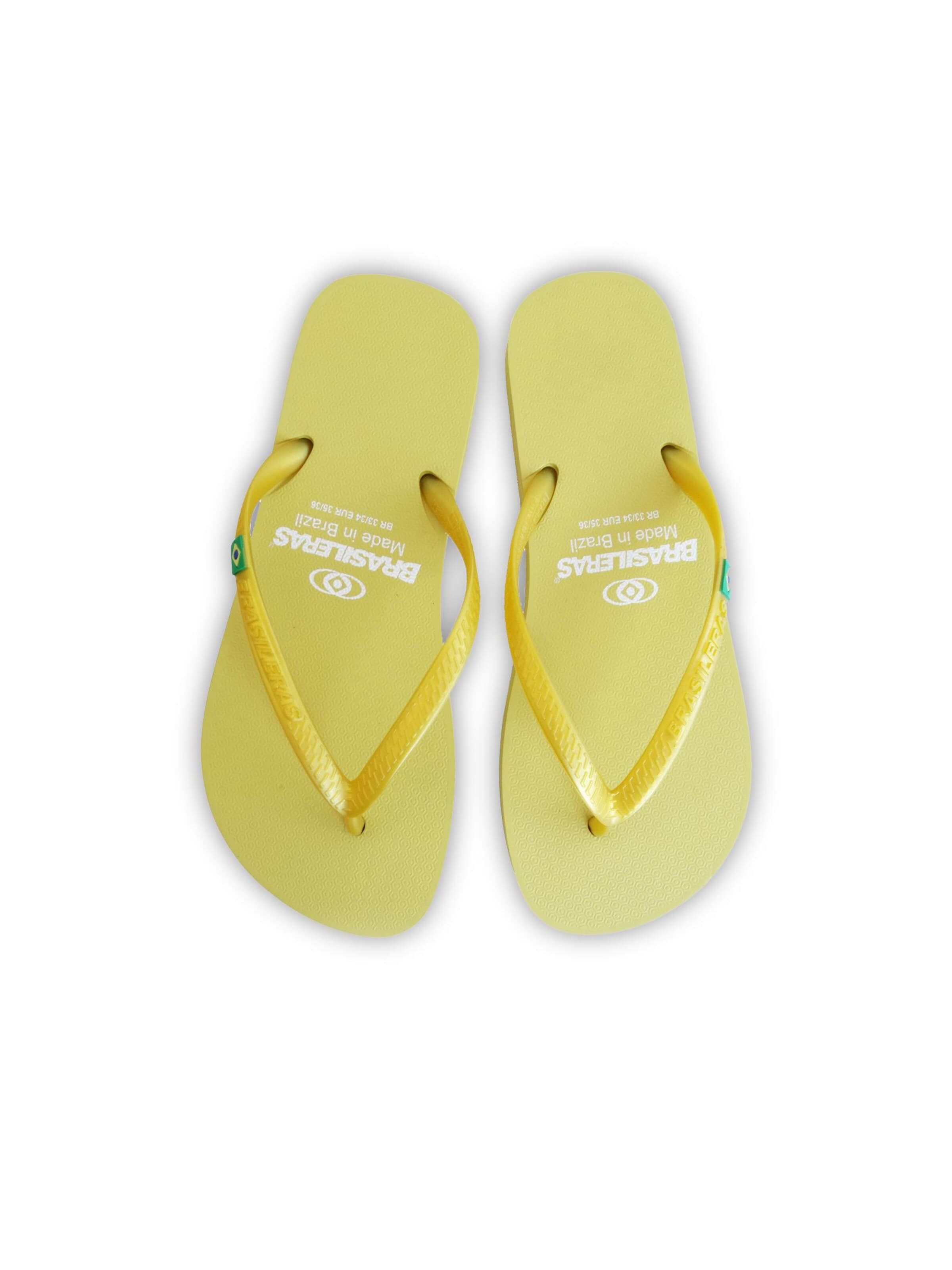 Brasileras - Sapato de praia/banho 'Classic Pearl W' em amarelo