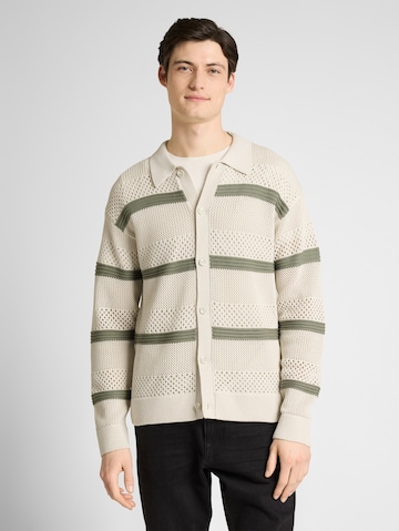 TOM TAILOR DENIM Strickjacke in Grün: Vorderseite