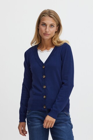 Fransa Strickjacke 'BLUME' in Blau: predná strana