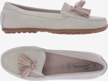SIOUX Flats & Loafers in 37 in White: front