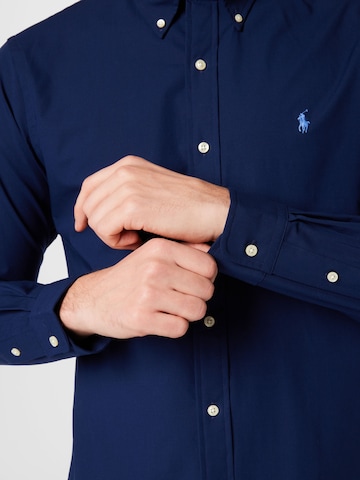 Slim fit Cămașă de la Polo Ralph Lauren pe albastru