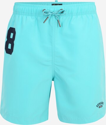 Superdry Board Shorts in Blue: front