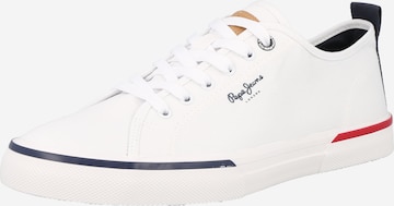 Pepe Jeans - Sapatilhas baixas 'Kenton Smart 22' em branco: frente