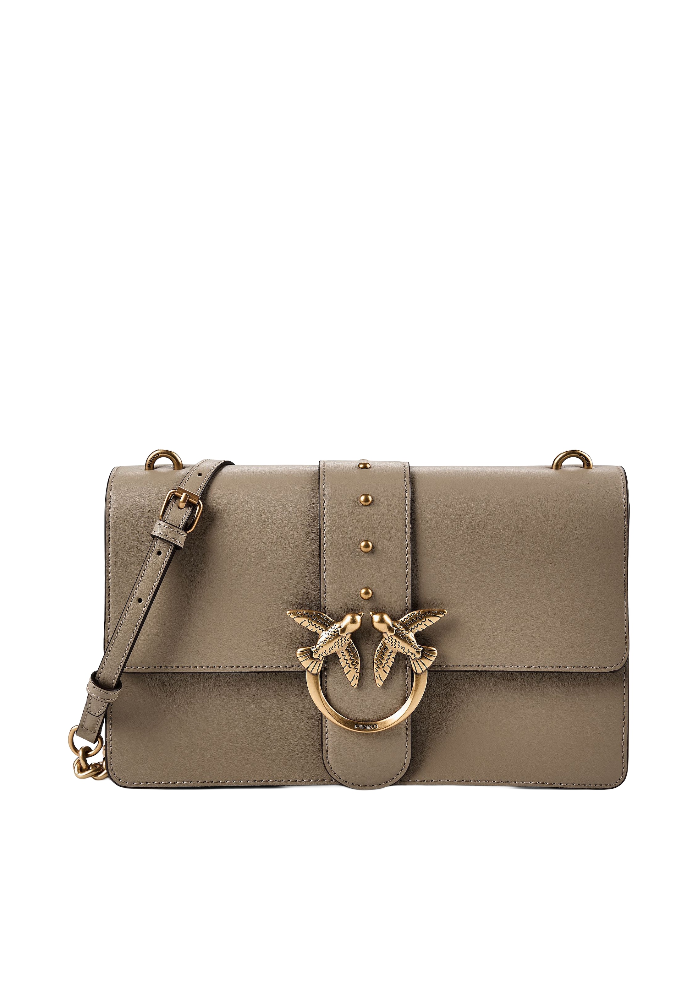 Sac à bandoulière 'Love' PINKO en gris : devant