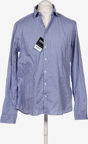 BRAX Button Up Shirt in L in Blue: front