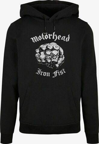 Sweat-shirt 'Motorhead - Iron Fist' Merchcode en noir : devant