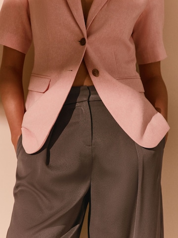 Barrel Pantalon à pince Next en marron