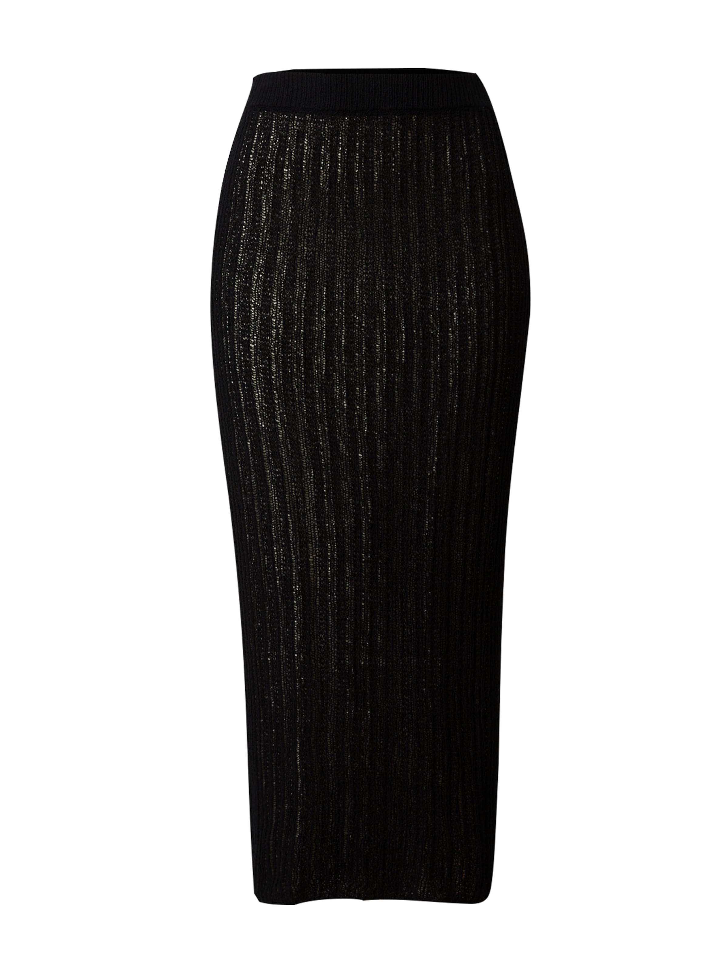 Jupe 'Ada' WEEKDAY en noir : devant