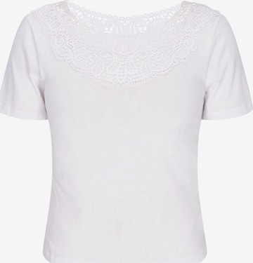 T-shirt Usha en blanc : devant