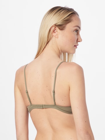 Calvin Klein SwimwearTrokutasti Bikini gornji dio - zelena boja