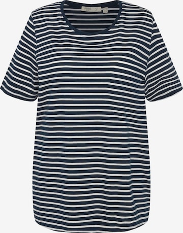 Ulla Popken Slaapshirt in Blauw: voorkant