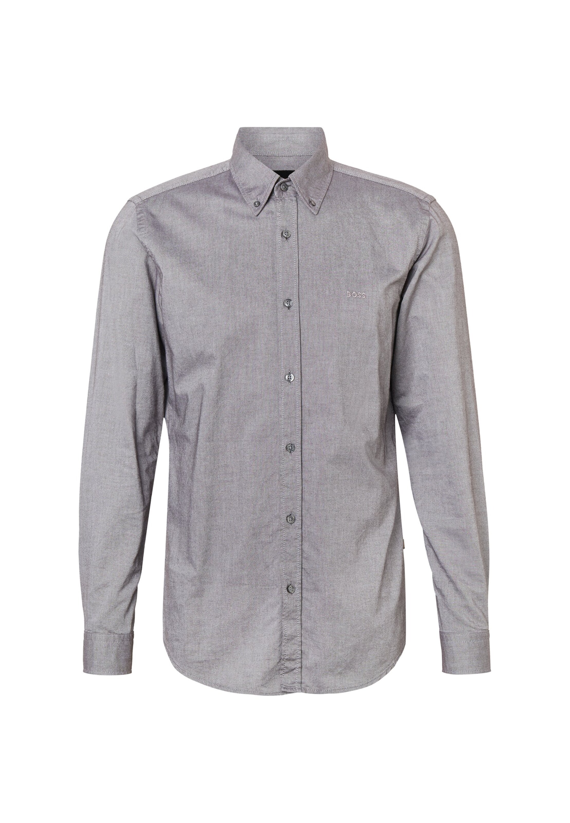Coupe regular Chemise 'Rickert_M' BOSS en marron : devant