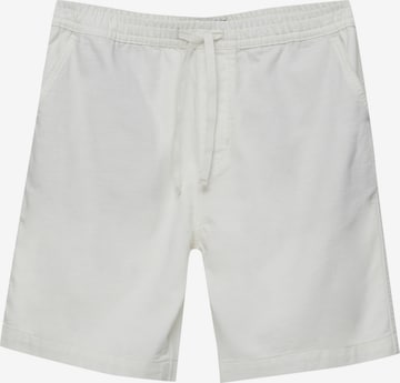 Pull&Bear Regular Broek in Wit: voorkant