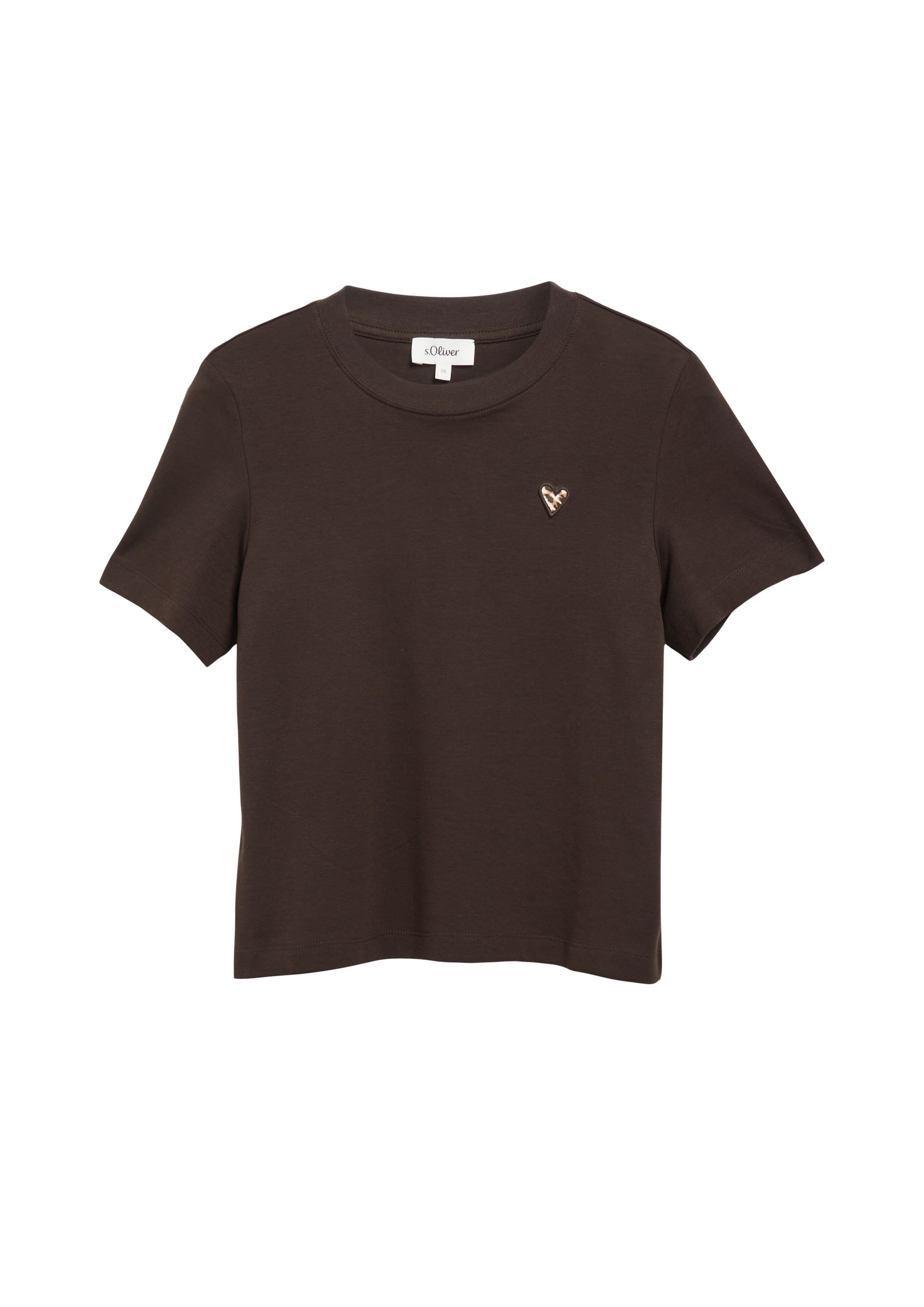 T-shirt s.Oliver en marron : devant
