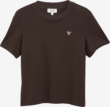 T-shirt s.Oliver en marron : devant