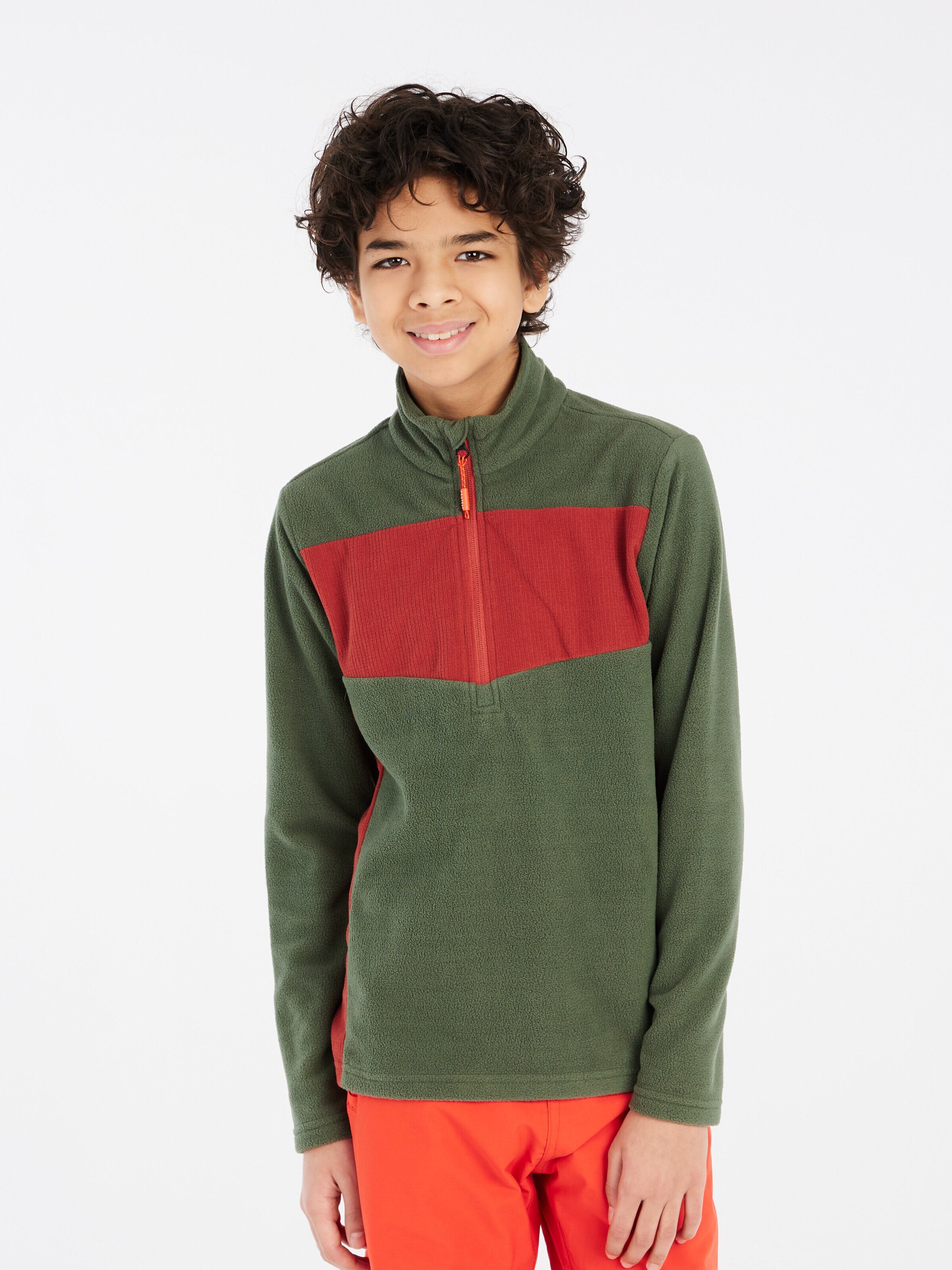 PROTEST Sportief sweatshirt 'PRTMARNIX JR' in Groen: voorkant