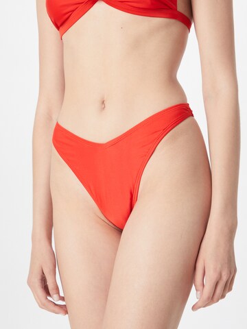 Nasty Gal Bikini Bottoms in Red: front