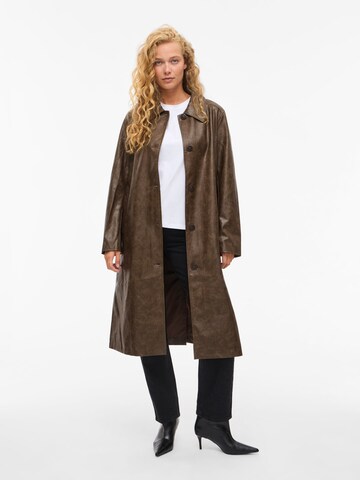 VILA Between-seasons coat in Brown