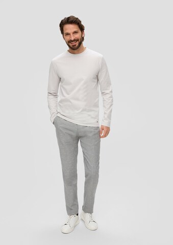 Coupe slim Pantalon à plis s.Oliver BLACK LABEL en gris