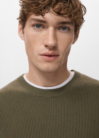 MANGO MAN Pullover 'Antigua' in Grün
