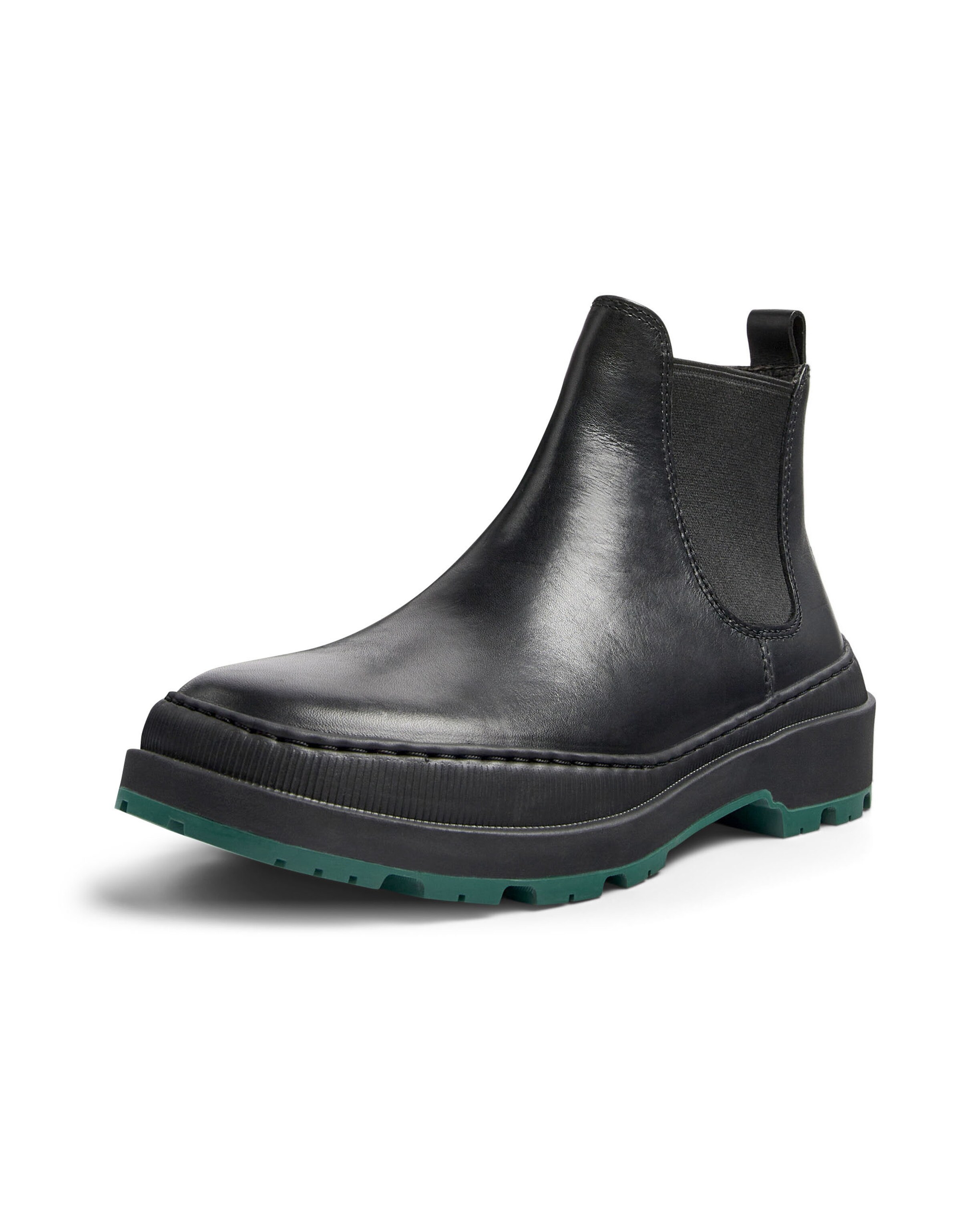 Bottines 'Brutus Trek' CAMPER en noir : devant