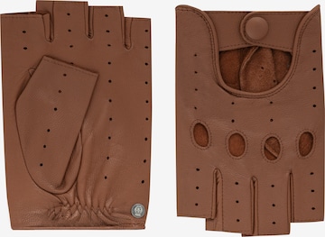 Roeckl Lederhandschuhe 'PALERMO AUTOFAHRER' in Braun: Vorderseite