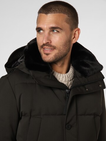 STRELLSON Winter Jacket 'Plaza 2.0' in Black