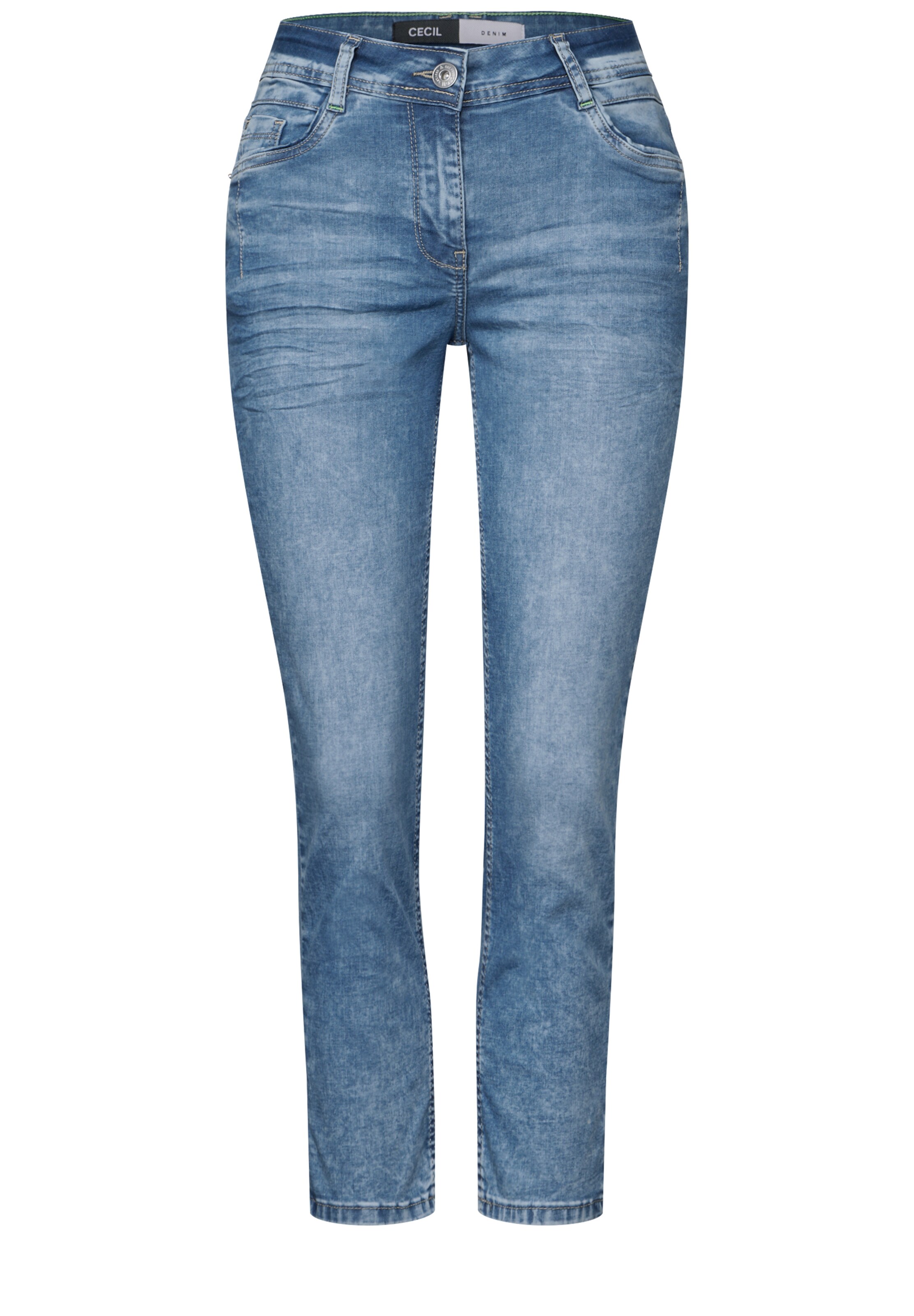 CECIL Slimfit Jeans in Blau: Vorderseite